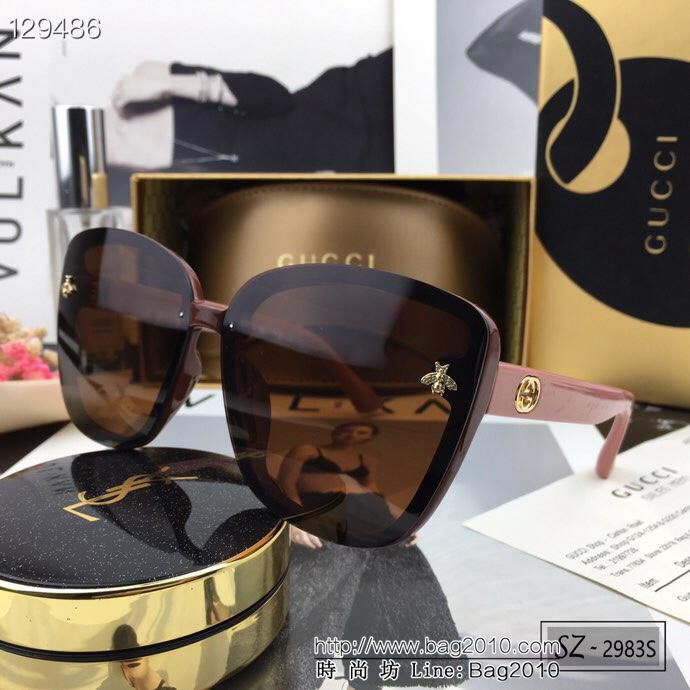 GUCCI古馳 2019新款 古奇小蜜蜂爆款太陽鏡 遮擋有害光線防輻射 出行旅遊搭配衣服必備品 2983S  lly1464